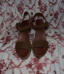 MIA Senna Wedge Sandals – Brown/Cognac Women’s size 10