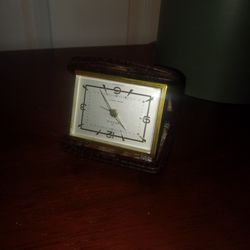 Vintage German Rensie Pocket Travel Alarm Clock 