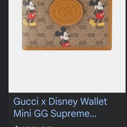 Gucci wallet Disney collab