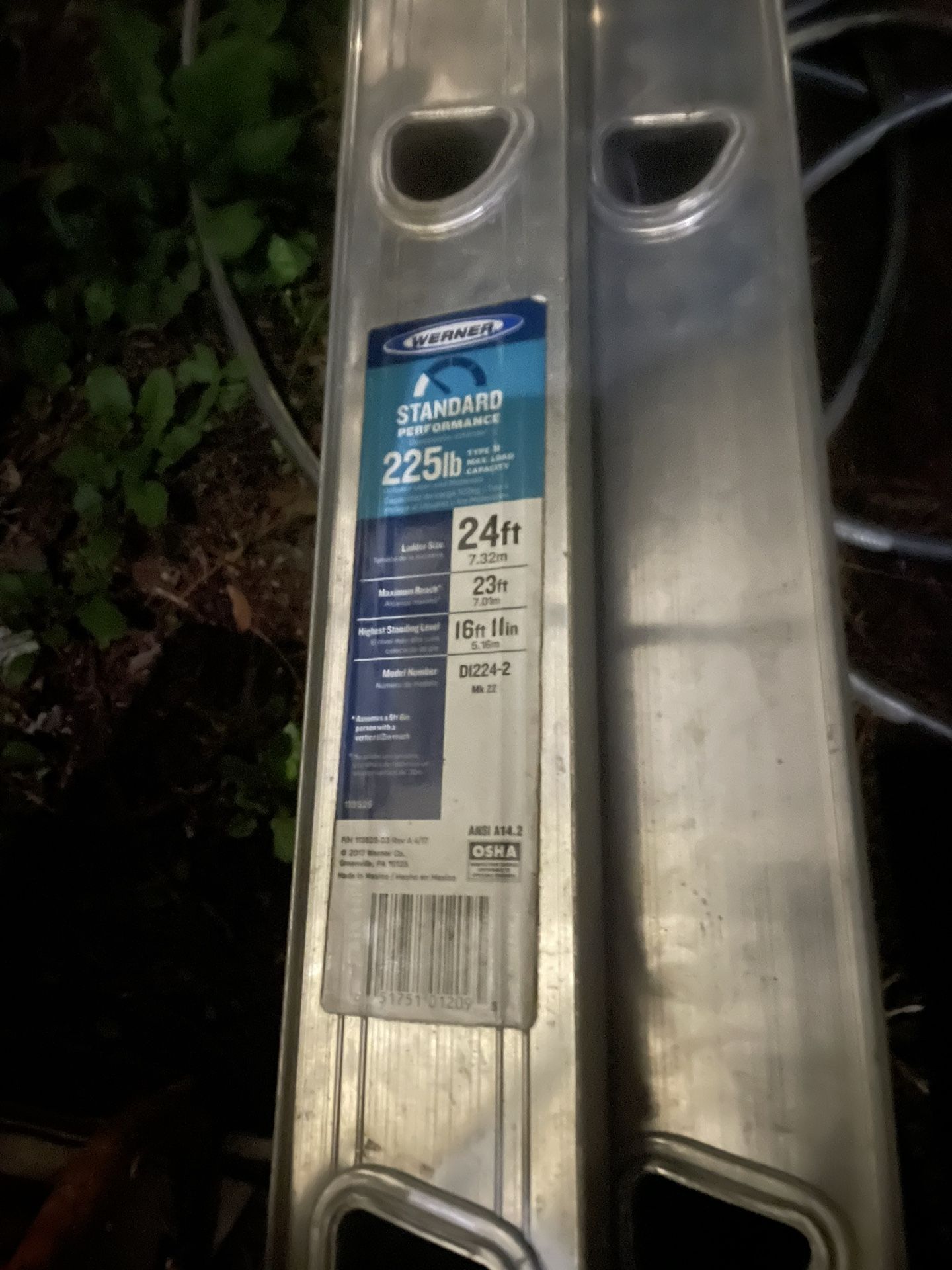 Werner 24 Ft Extension Ladder