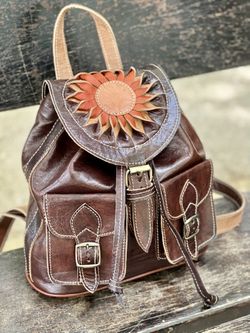Genuine Leather Backpack - One Of A Kind 