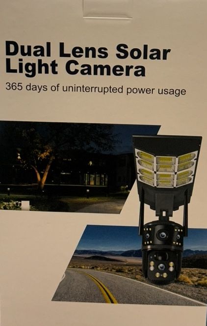 Dual Lens Solar Light Camera