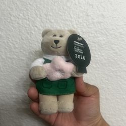 Starbucks Bearista Pink Cherry Blossom Keychain 🐻🌸🩷