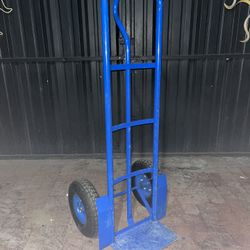 Blue Handtruck Moving Dolly w/ Big Air Tires