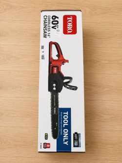 Toro 60v 16in chain saw (Tool-Only)