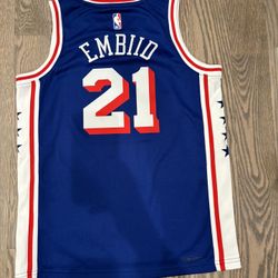 Joel Embiid #21 Jersey - Youth Medium 