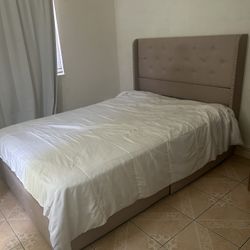 Bed Frame And Mattress With Drawers 
