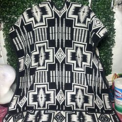 Pendleton Rug Poncho One Size 