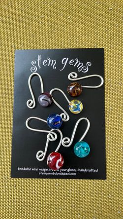 Brand new wine glass charms