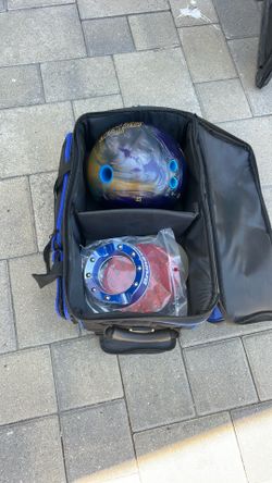 Bowling Ball Kit W/Shoes and Ball Holder