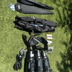 Photo Studio Lighting!! Calumet Portable lighting -travelite 750