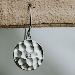 Brigid - Hammered Disc Earrings
