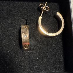 Rose Gold Cartier Earrings