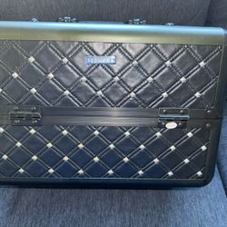 Sephora Quilted Studded Makeup Train Case