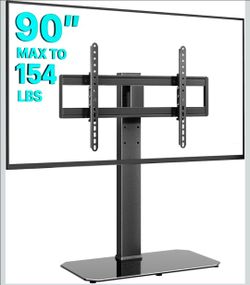 Universal Table Top TV Stand Swivel for 43-90'' TVs, Holds 154 Lbs