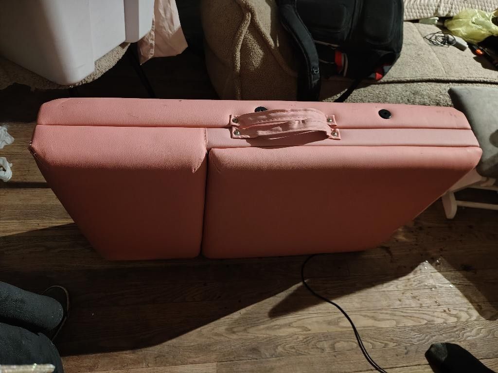 Pink Foldable Massage Table