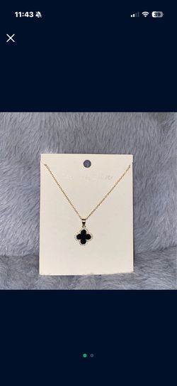 Black Van Cleef Duplicate Necklace