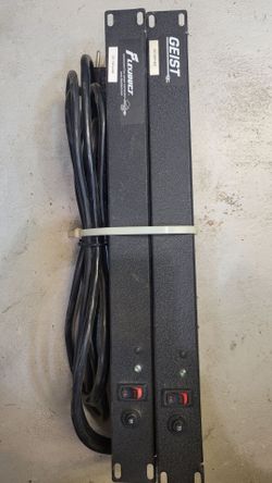 Geist & Flexiduct 1U Rack Mount PDU Lot of 2