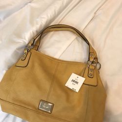 Nine West yellow mustard purse