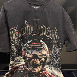 GodSpeed T-Shirt Washed Black, Rhinestones!