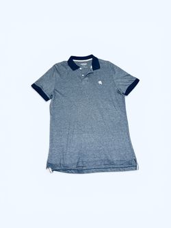Express Men's Modern Fit Lion Logo Pique Polo Shirt grey - Size medium