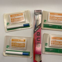 Vtg Sealed Proxabrushes And Toothbrush 1 marked free item per each purchased item 