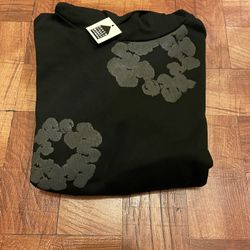 Black Denim Tear Hoodie 