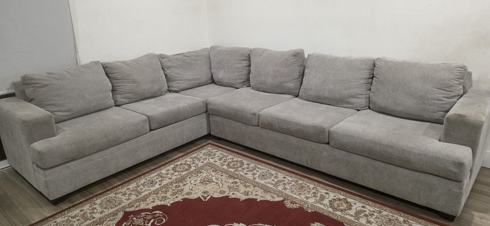 Gray Sofa Set (Sectional + Armchair)