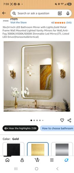 Bathroom mirror