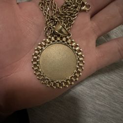 10k Rope Chain And 10k Rolex Pendant 