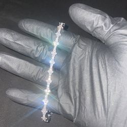 VVS Moissanite Cross Bracelet