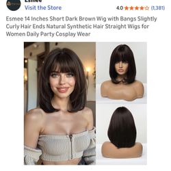 Short Brown Wig