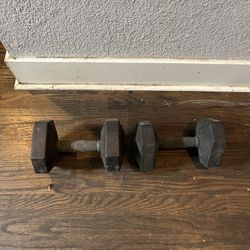 Rubber Domyos 10 Kg Hex Dumbbell