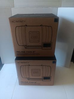 AC Infinity CLOUDLINE PRO T8, Quiet 8” Inline Duct Fan, Control AI-CLT8.   $150  each.