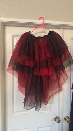 Red black tutu devil one size fits most