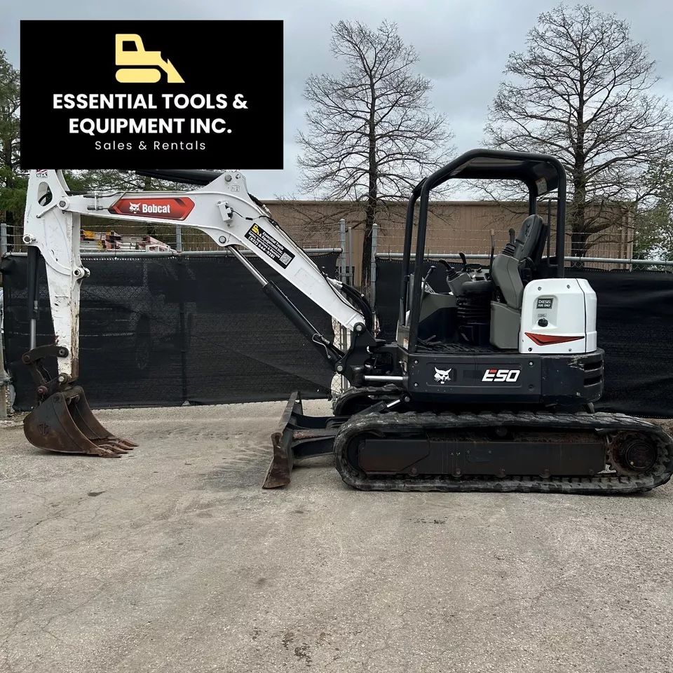 2018 Bobcat E50 Tracked 12,000lb Diesel Compact Mini Excavator - 2905 Hours