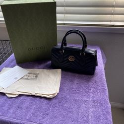 Gucci GG Marmont Top Handle Boston Bag