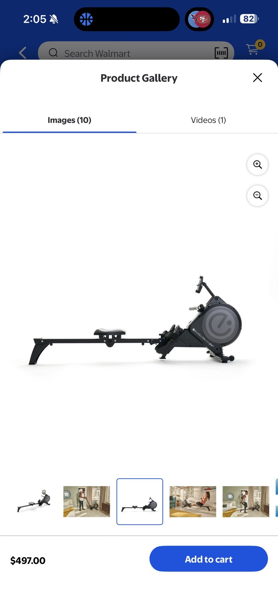 Echelon Sport Magnetic Rowing Machine – Used, Works Great