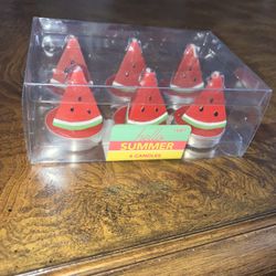 Cute Watermelon Candles 6-Pack Hello Summer Jo-Ann