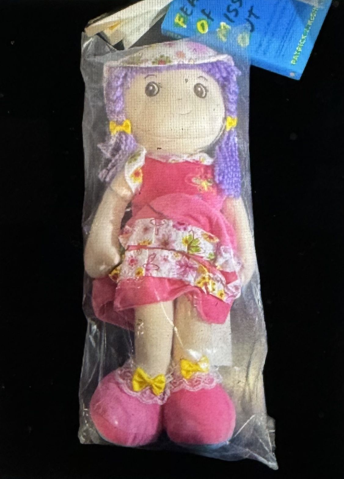 Playmaker Toys Lollypop Dolls Pink Dress Plush Rag Soft-bodied Doll Age 3+ New