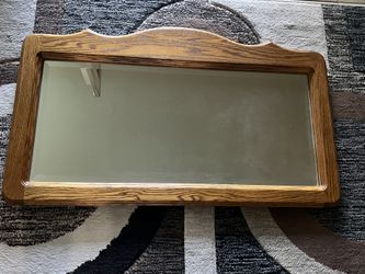 Solid Oak Mirror