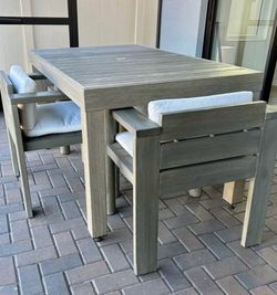 Crate and Barrel Chairs/West Elm Table