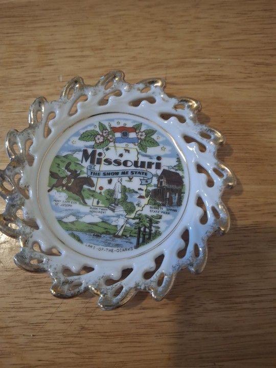 Vintage Missouri The Show Me State Plate Japan