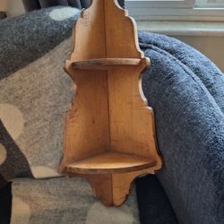 22x9 Wooden Hanging Corner Shelf 