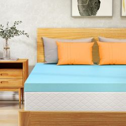 King Mattress Topper 3 Inch Cooling Gel Memory Foam