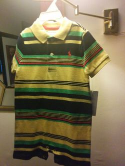 Brand new with tag Ralph Lauren Polo onesie size 18 months