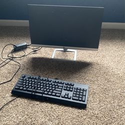 24 Inch Moniter And  Gaming Keyboard RGB 