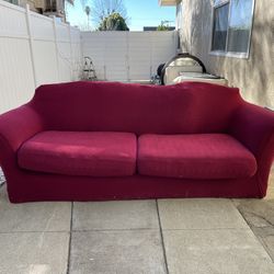 Red/white Couch