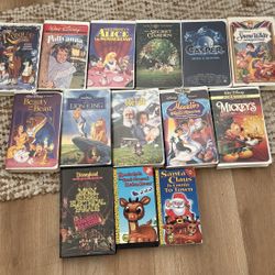 Classic Disney & Christmas VHS Movies