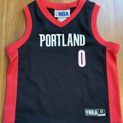 Portland Trailblazers Damian Lillard Toddler Kids Jersey Size 4t